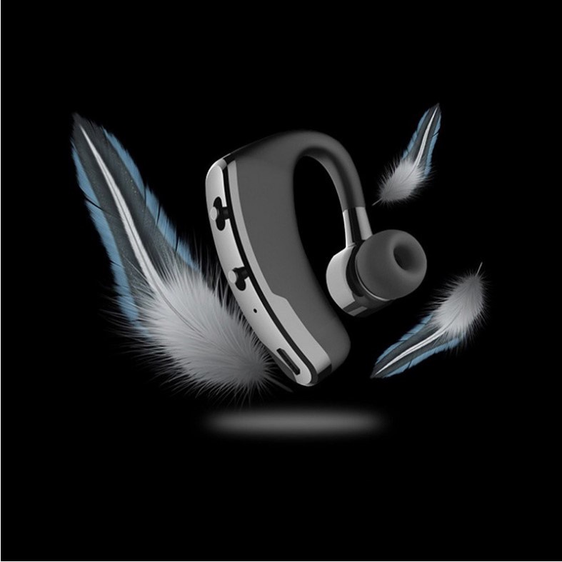 (COD) V9 Bluetooth Earphone 8D Bass Wireless Headset 5.0 Single Business Sport Headphone with Mic