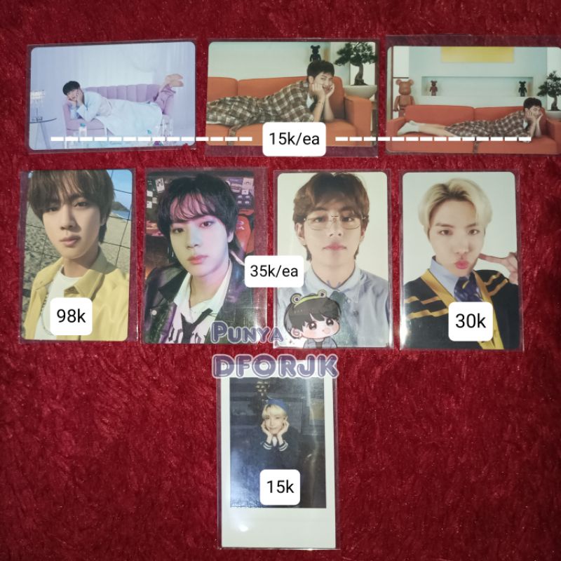 Jual Photocard Polaroid Sticker Deco Kit Bts Jhope Taehyung Official