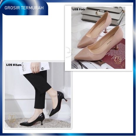 Grosir Termurah BEST SELLER HOT ITEM LILISA KEKINIAN SEPATU IMPORT HIGH HEELS PREMIUM WANITA KOREA L