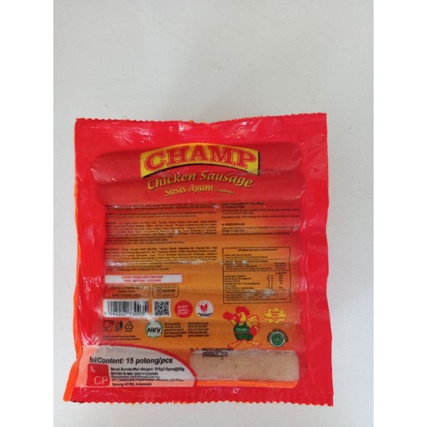 

champ sosis ayam isi 15pcs uk 375gr