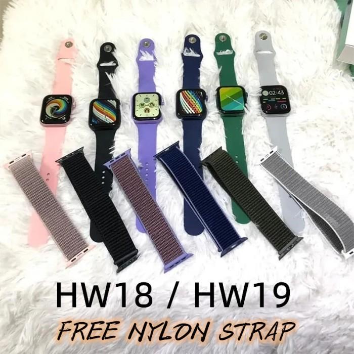 Iwo Series 7 Hw18/Hw19 Smartwatch 40/44Mm Layar Penuh Dua Tombol