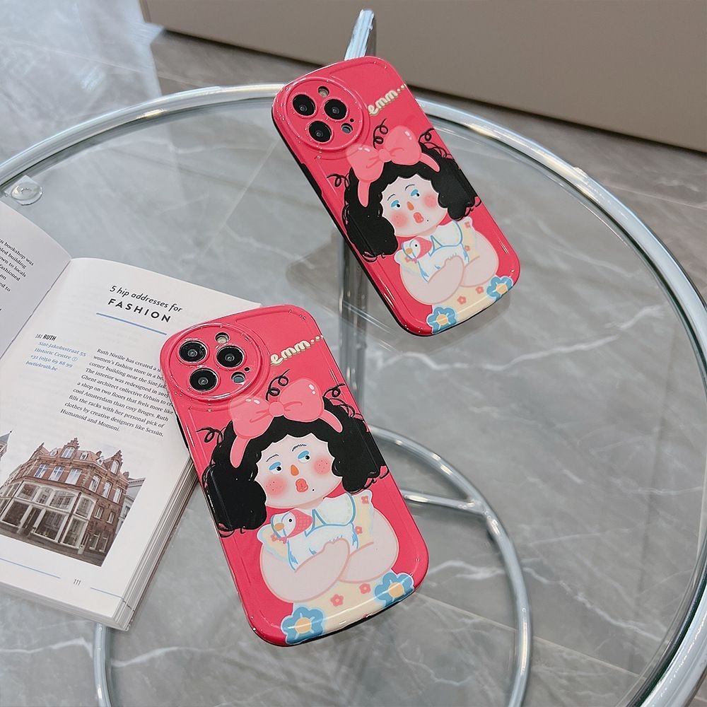 Case Handphone Desain Ekspresi Perempuan Lucu Untuk IPhone 12 13 11 frftg