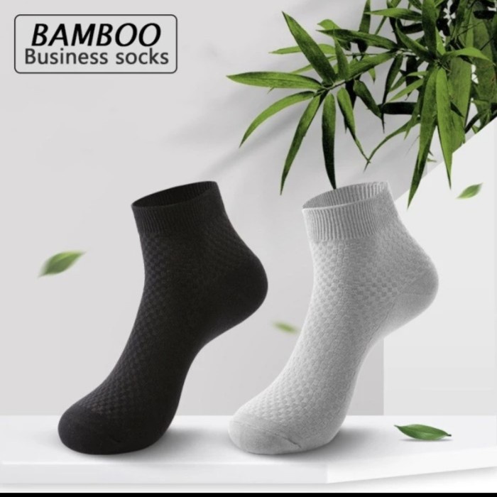 KK51 Kaos Kaki Panjang Original Serat Bambu Arang Bamboo Sock Murah