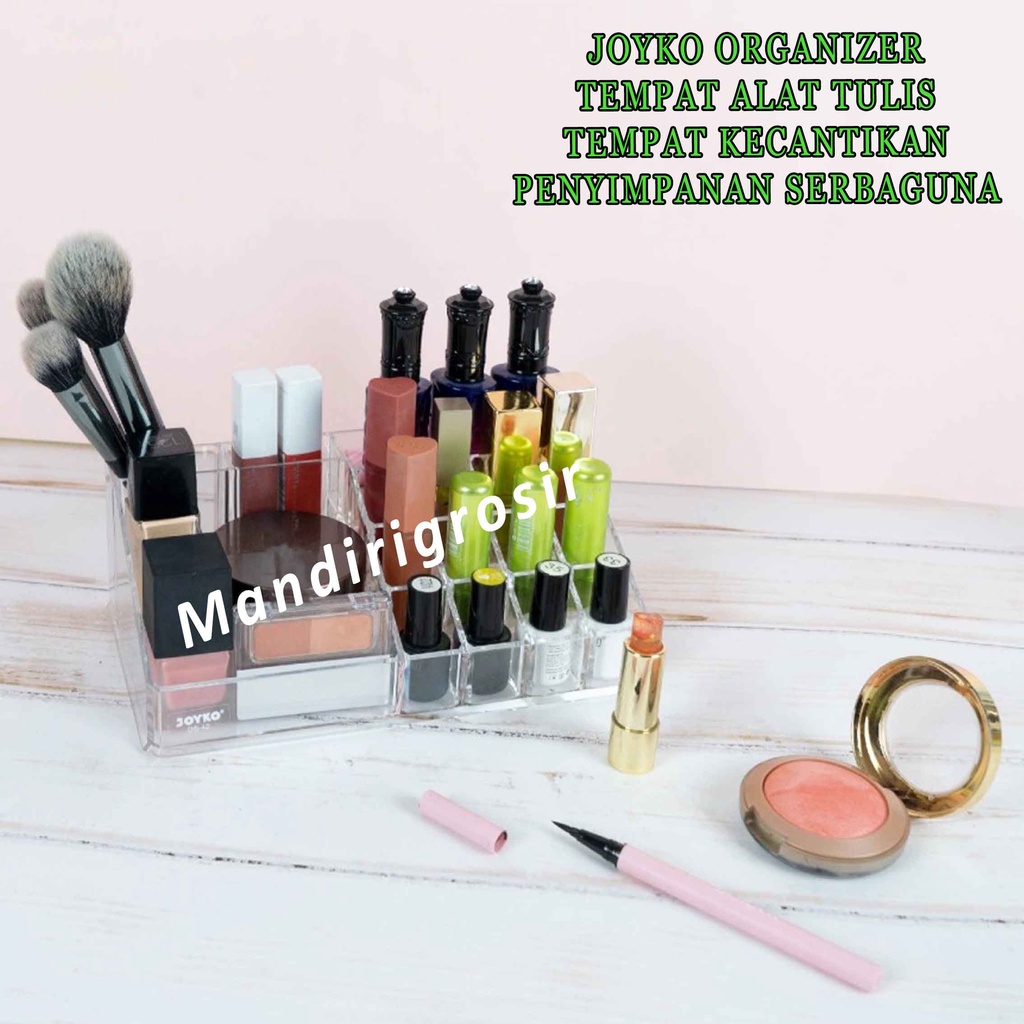 Tempat Alat Tulis * Joyko Pensil Organizer * Transparan * Tempat Multifungsi