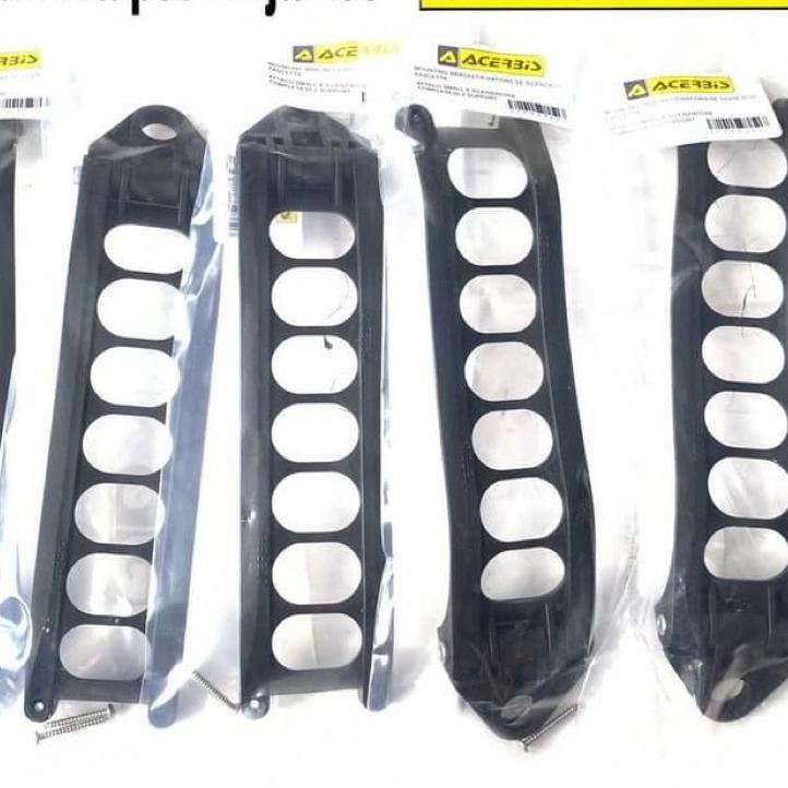 klem knalpot Ninja 150 R-RR-SS RXK F1ZR Clem kenalpot Acerbis bahan plastik diameter 5,5 cm bisa unt