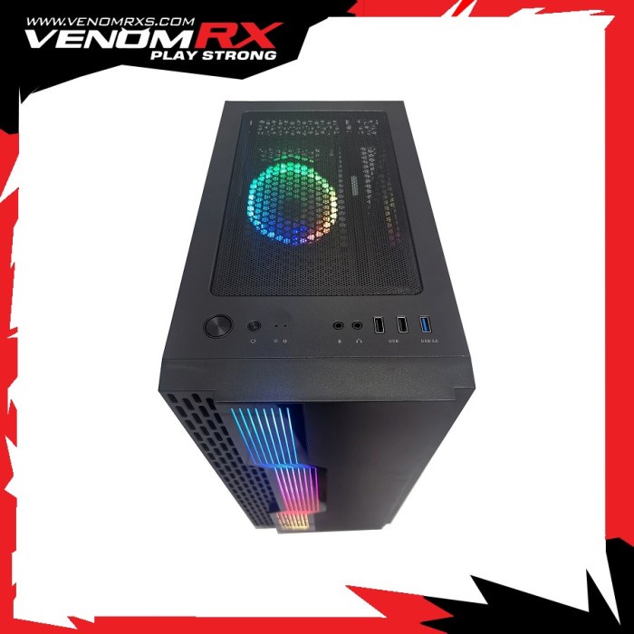 VenomRX Shinra M-ATX Acrylic RGB Strip 1x120mm RGB Fan