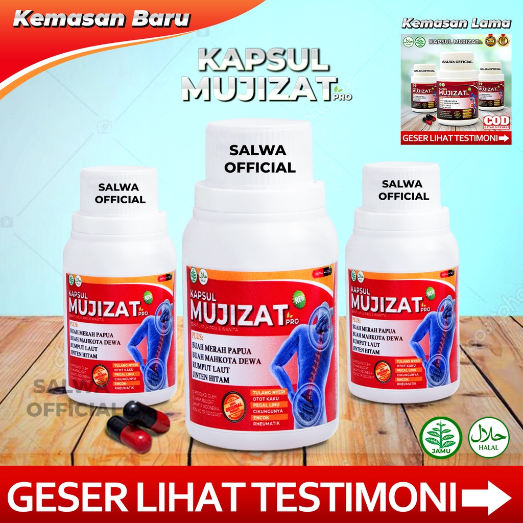 OBAT HERBAL MUJIZAT ORIGINAL ASLI Ampuh Atasi Asam Urat, Rematik, Nyeri Sendi Lutut, Sakit Pinggang