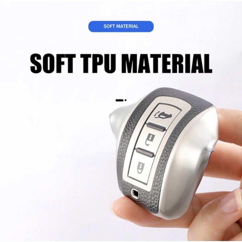 Sarung Kunci Case Smart Key Mitsubishi Xpander Outlander Model Kulit