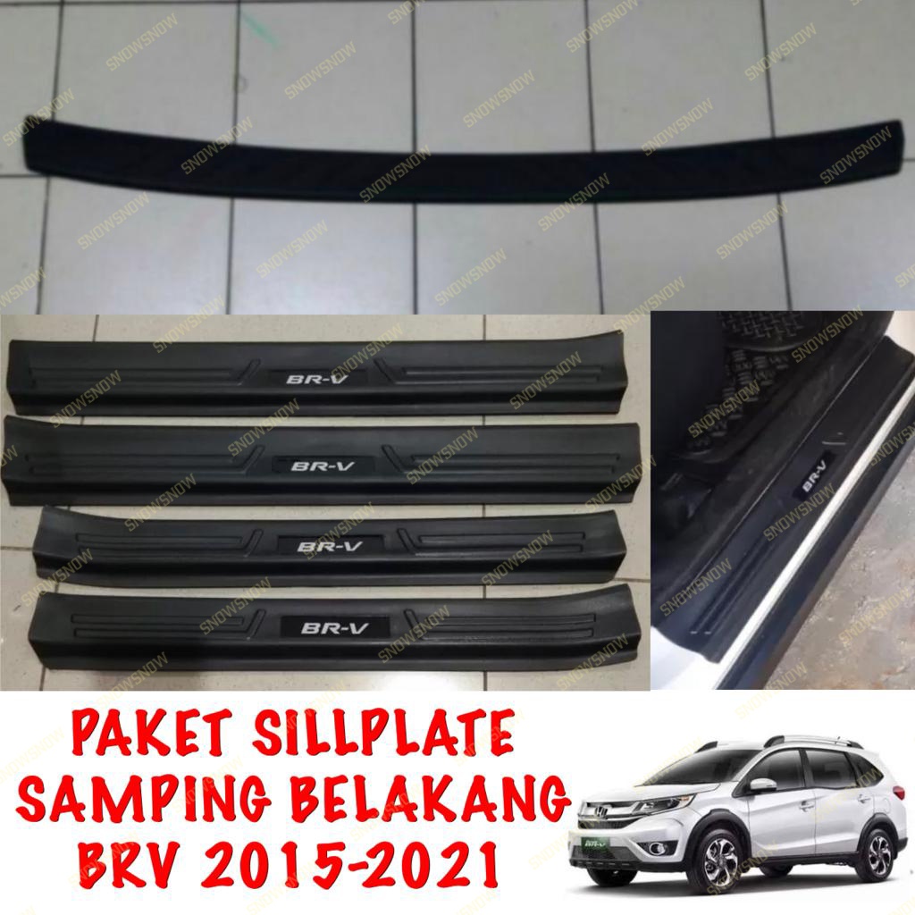 Paket Sillplate Samping Belakang BRV 2016 2021 Hitam