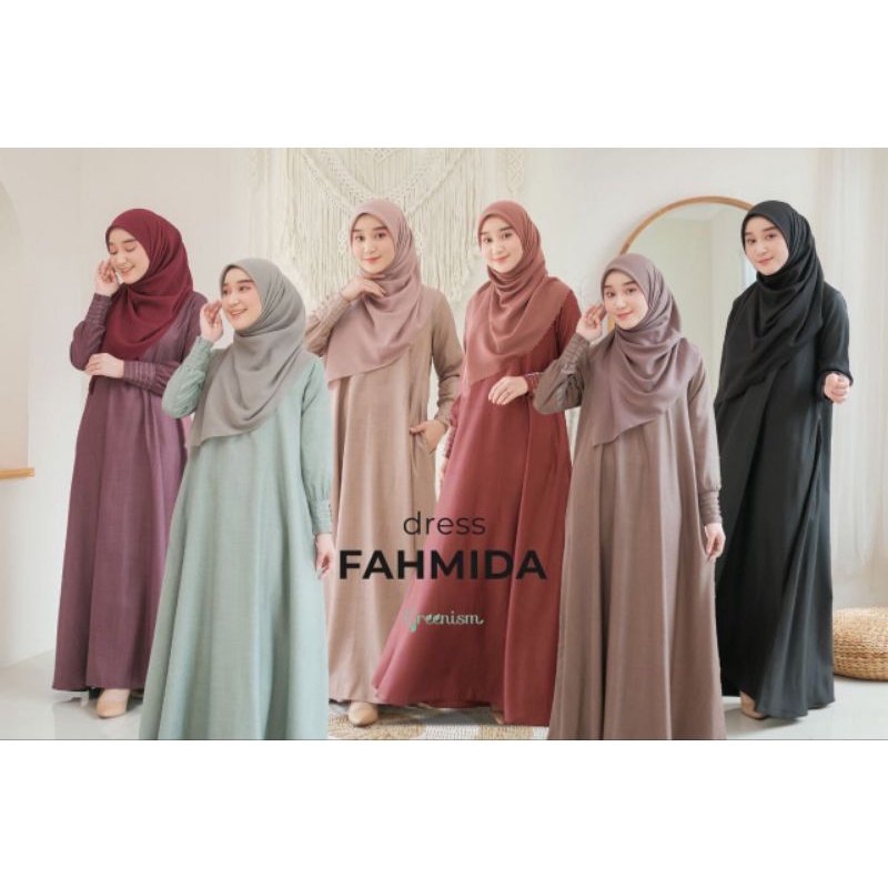 FAHMIDA DRESS BY GREENISM/FAHMIDA DRESS GREENISM/DRESS FAHMIDA GREENISM/DRESS GREENISM/GAMIS GREENIS