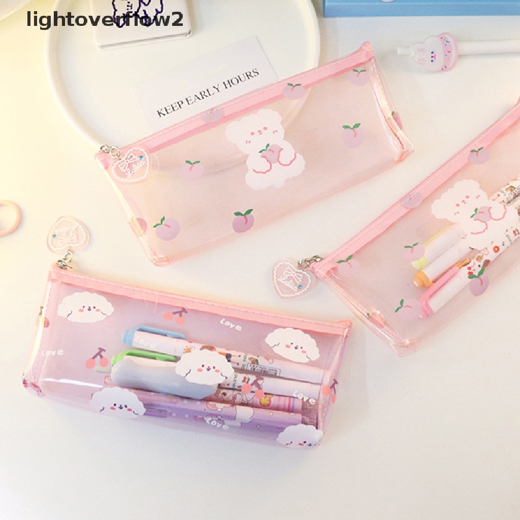 (lightoverflow2) 1pc Tempat Pensil Multifungsi Kapasitas Besar Untuk Anak Perempuan