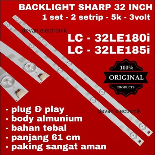 Unik Backlight sharp 32LE185i - backlight sharp 32LE180i - backlight sharp 32sa4500 - backlight shar