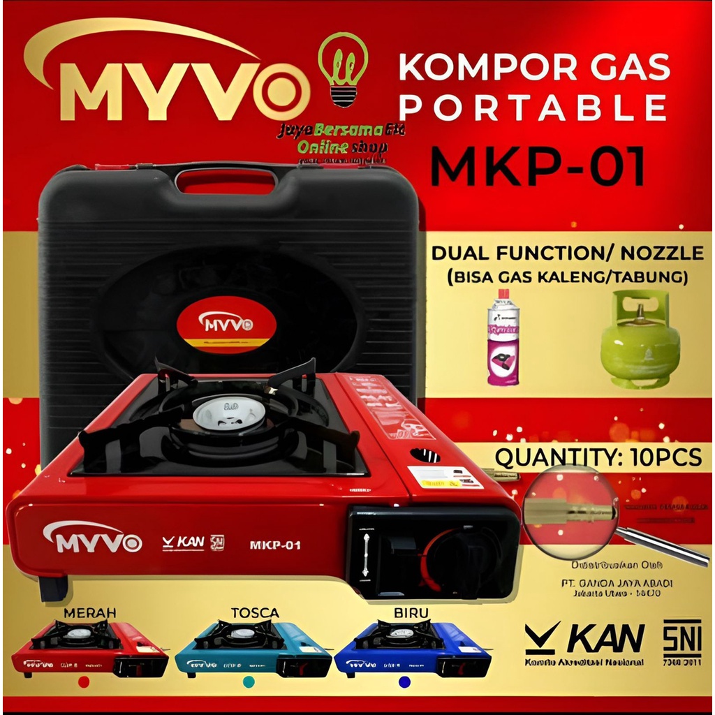 KOMPOR GAS PORTABLE 2 IN 1 / KOMPOR OUTDOOR / KOMPOR KOPER FBL