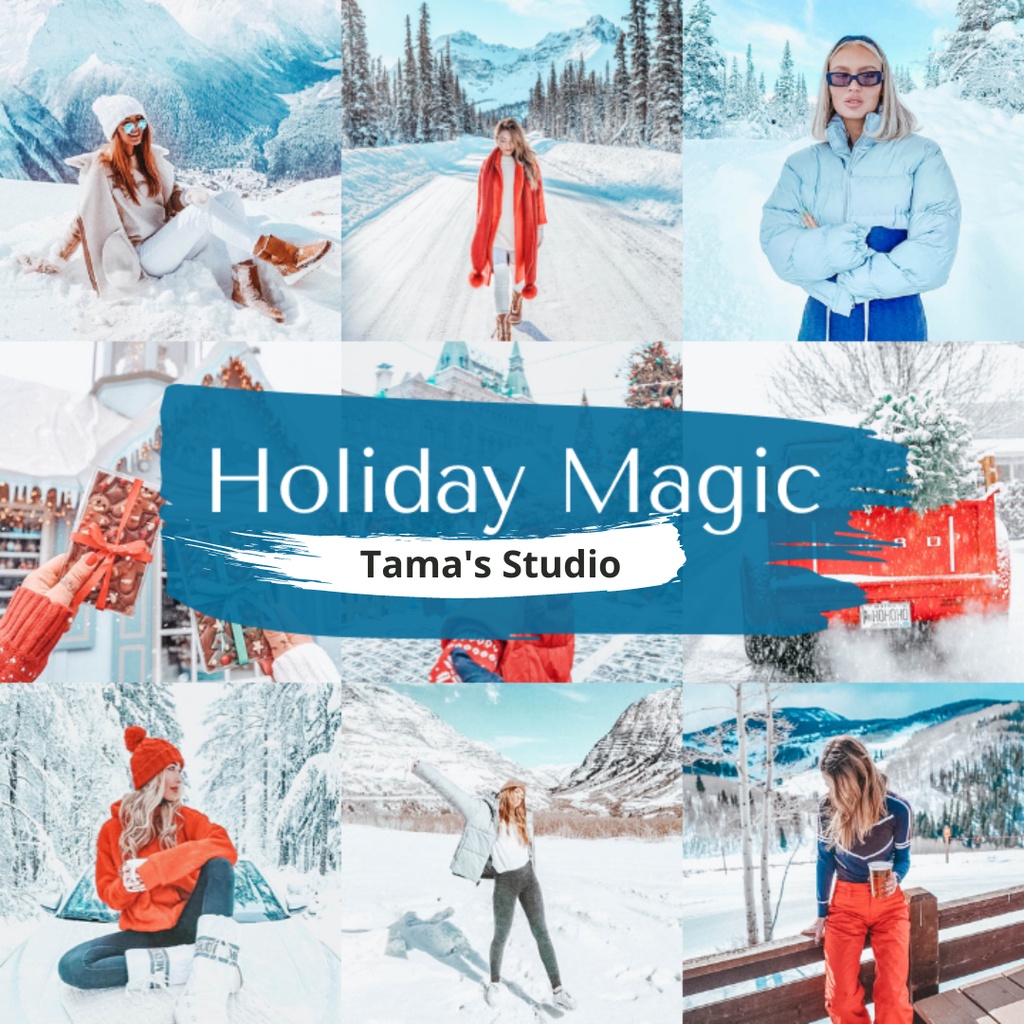 20 Lightroom Preset Holiday Magic IOS/Android &amp; Dekstop