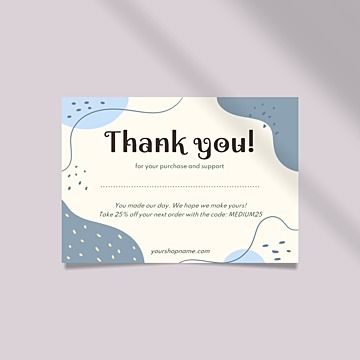 

Custom Thank You Card