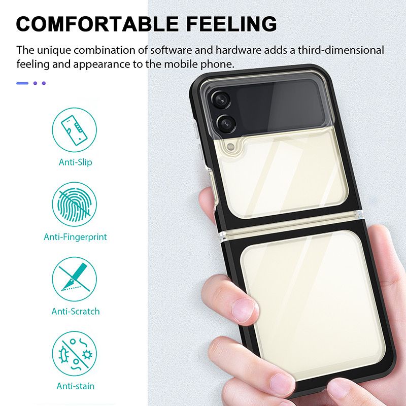 SOFT CASE ACRYLIC WITH LIST SAMSUNG GALAXY Z FLIP 4 FLIP 3 5G FUZE ACRYLIC SOFT CASING WITH LIST FULL PROTECTOR