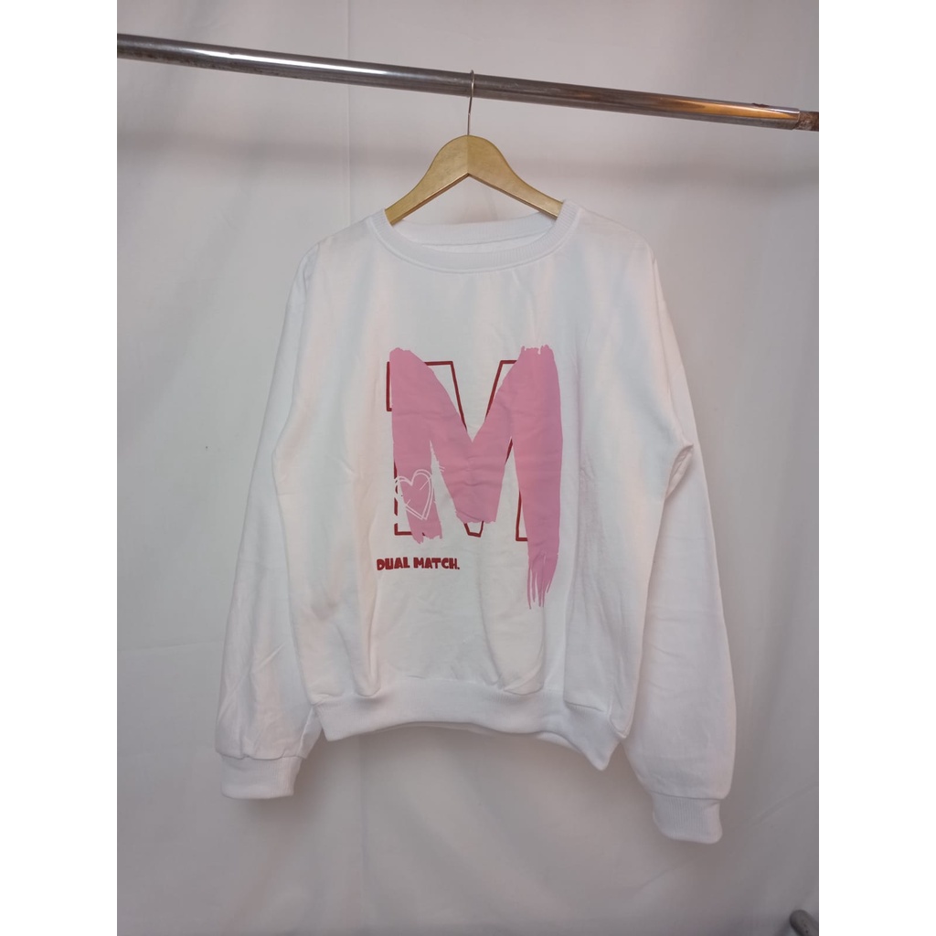 Sweater Dualmatch - Korean Style Sweatshirt - Pakaian Wanita Dan Pria