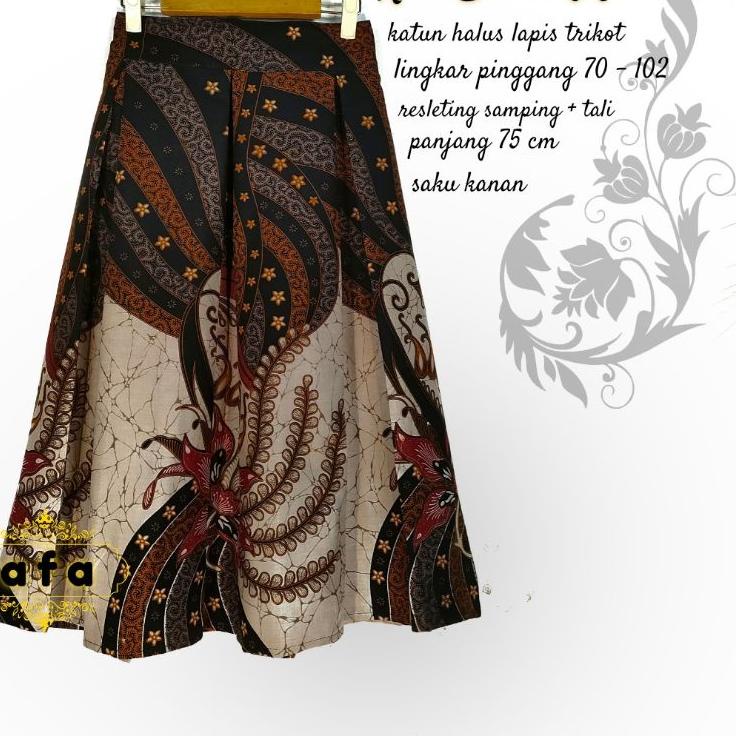Paling Laris ROK BATIK MODERN LAPIS TRIKOT / ROK BATIK 7/8 / BAWAHAN BATIK