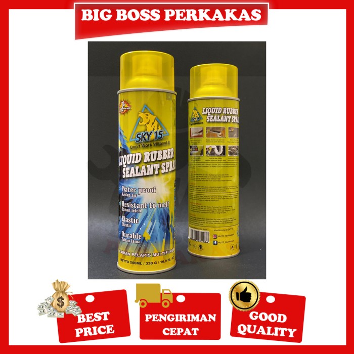 Lem Material Sky15 Liquid Rubber Sealent/Semprotan Anti Bocor /Spray Anti Bocor