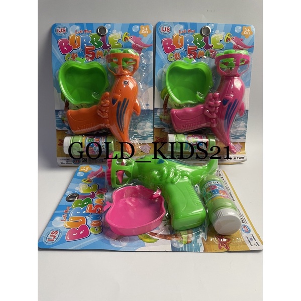 MAINAN ANAK BUBBLE GUN DOLPHIN/TEMBAK TEMBAKAN GELEMBUNG