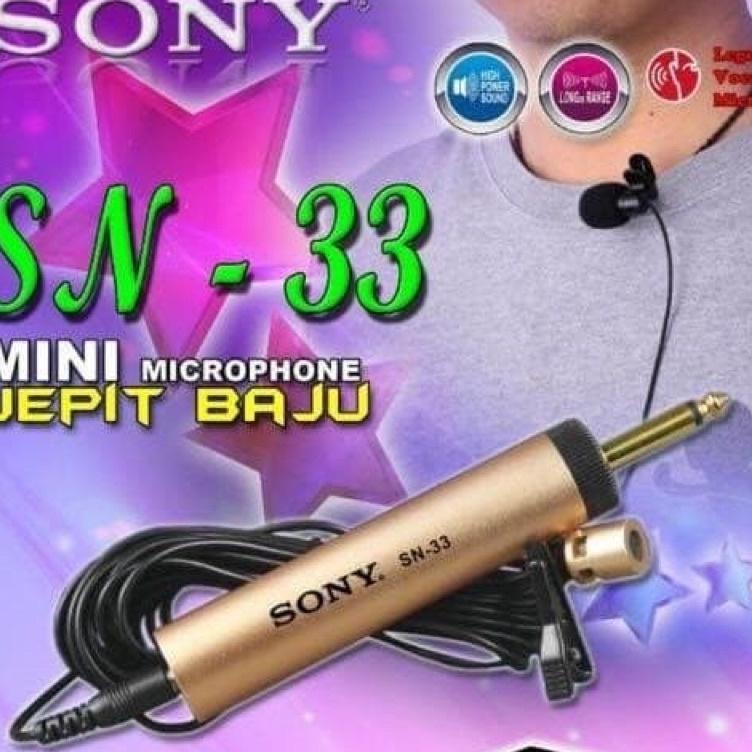 CodeZz6Z0--Mic jepit SONY SN 33 / mic clip on SONY SN 33 / Mic kancing