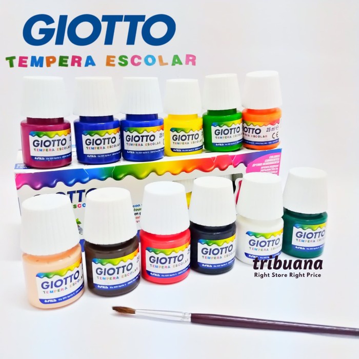 

Sale Giotto Tempera Paint 25 Ml Set 12 Warna - Cat Poster Bagus