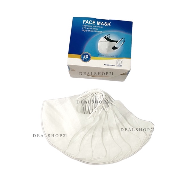 MASKER DUCKBILL FACEMASK GARIS IMPORT TERBARU, EARLOOP NON MEDIS