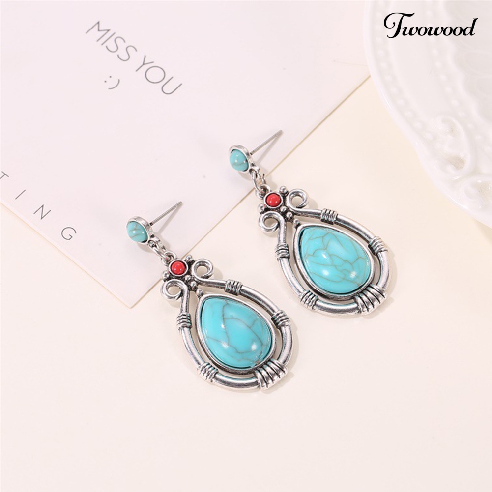 Anting Model Water Drop Gaya Vintage Untuk Wanita
