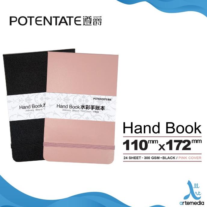 

(COD) POTENTATE Hand Book Watercolor 110X172mm 300gsm Kertas Buku Cat Air