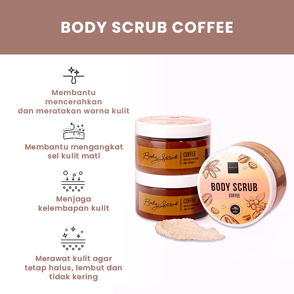 Girlsneed77 Scarlett Whitening Body Scrub Coffee