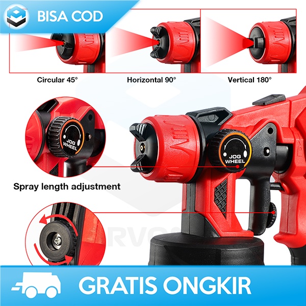 ALAT SEMPROT PESTISIDA POWER SPRAY GUN 800ML 550W 1.8MM AFABEITA CX31