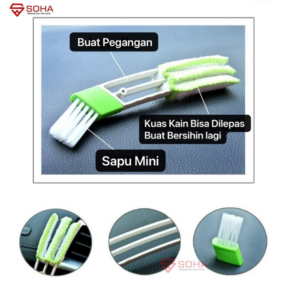 AM-49 Sikat Pembersih Celah AC Mobil / Dasboard Mobil / Keyboard Blush Kuas Kain Sapu Mini Bisa Bersihin Celah Celah Kecil / Alat Bersih Multifungsi