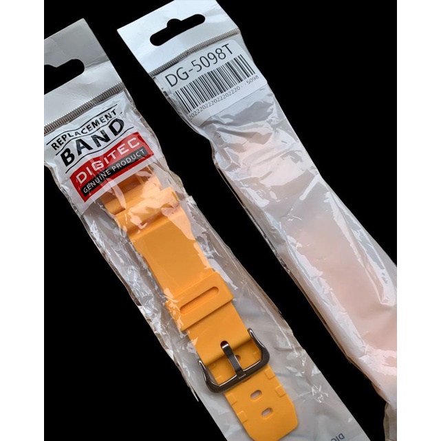 Strap Tali Jam Tangan Digitec Original DG-5098T kuning pekat