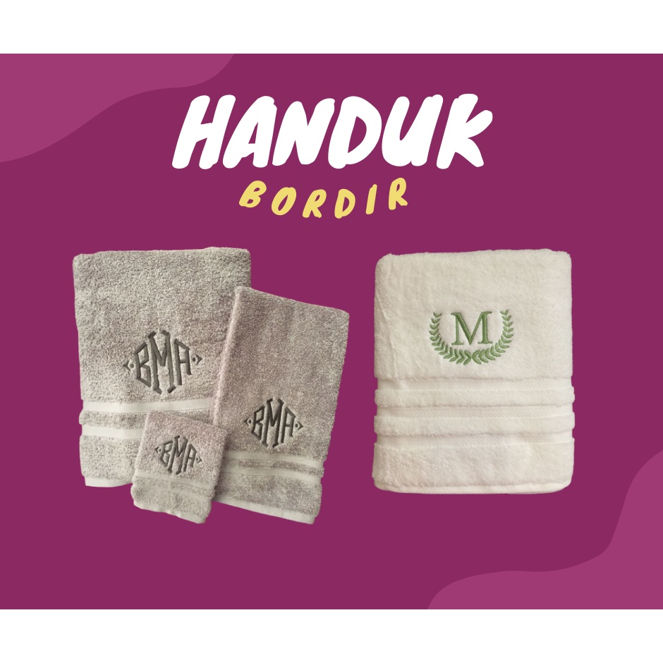 Handuk Bordir,Handuk Souvenir,Handuk Mandi,Souvenir Pernikahan
