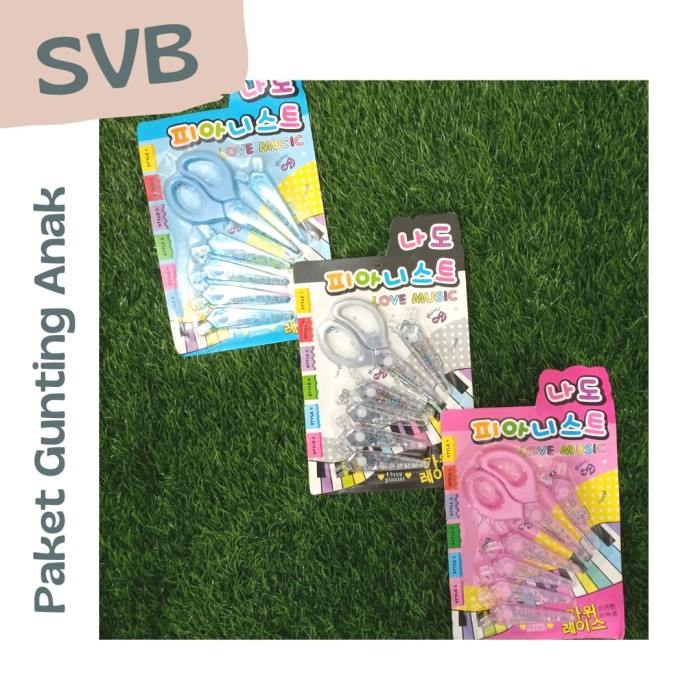 

Sale Paket Gunting Anak Ujung Tumpul + Pelindung Scissors Lucu Motif Warna Terbatas