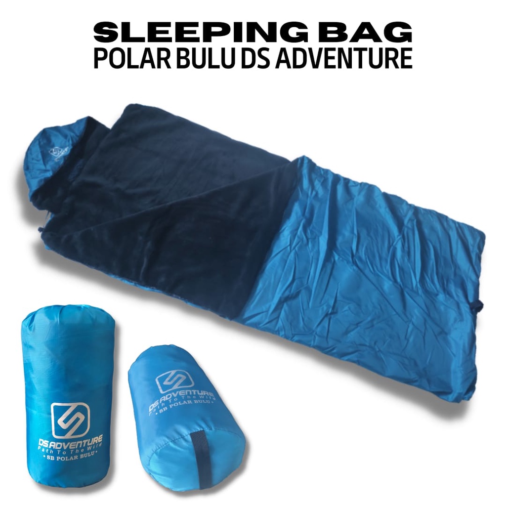 Sleeping bag bulu Ds Adventure premium tebal waterproof / sliping bag gunung / sleping bag polar bulu / sleeping bag waterproof / sleping bag camping / selimut camping / kantong tidur camping/ sliping bag bulu