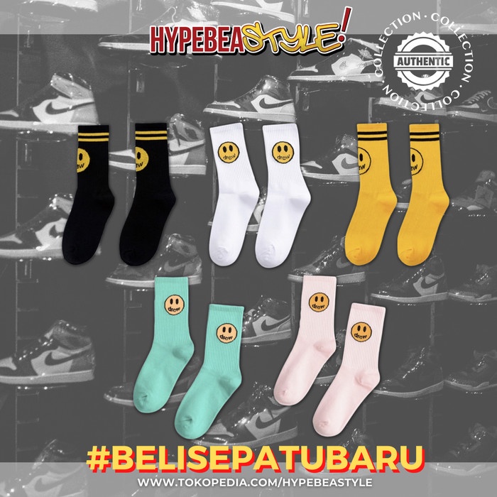 KAOS KAKI DREW HOUSE CLASSIC CREW SOCK STRIPE ORIGINAL