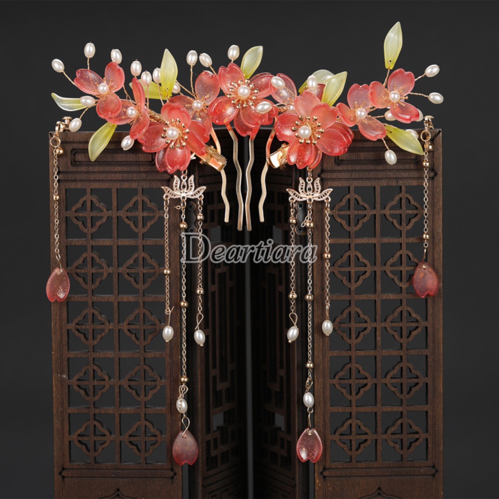 Set Jepit Rambut Model Rumbai Gaya Antik