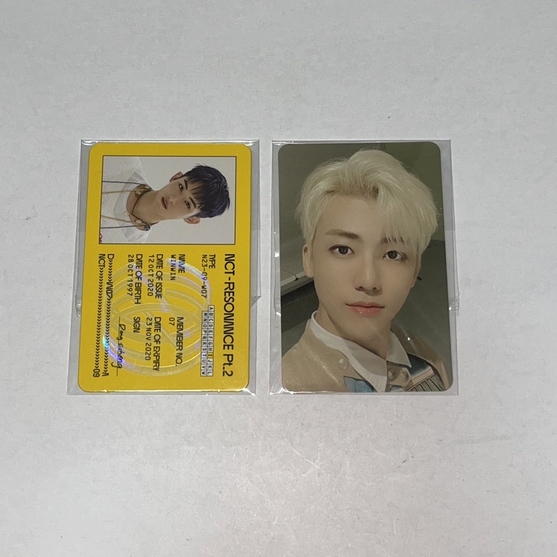 PC Jaemin & ID Card Winwin resonance pt 2 departure ver