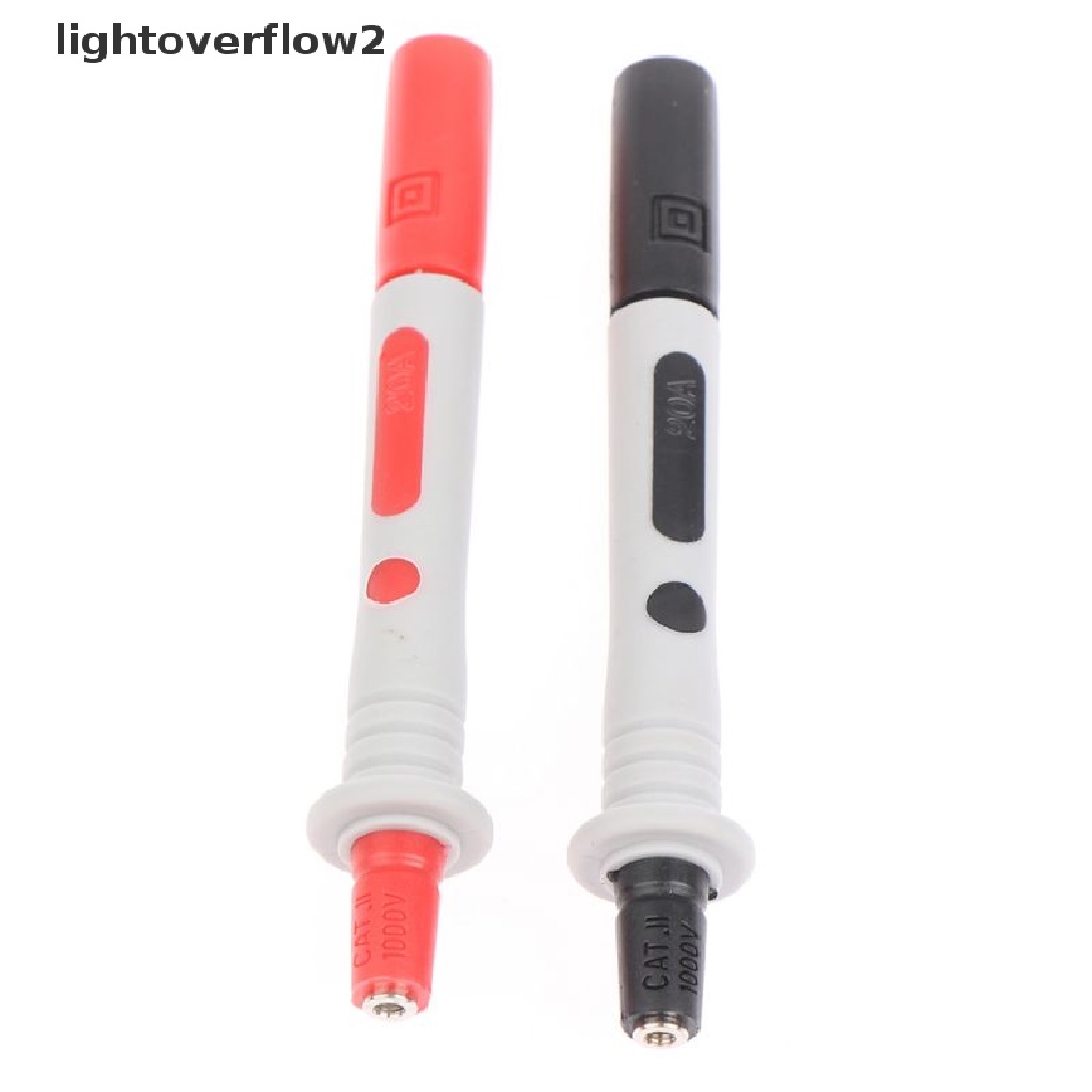 (lightoverflow2) 2pcs / Set Test pen Multi Fungsi Untuk Multimeter