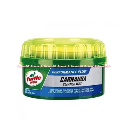 Turtle Wax Carnauba Cleaner Paste Wax 414ml Krim Untuk Mengkilapkan Mobil Menghilangkan Baret Turtlewax Kaleng Hijau