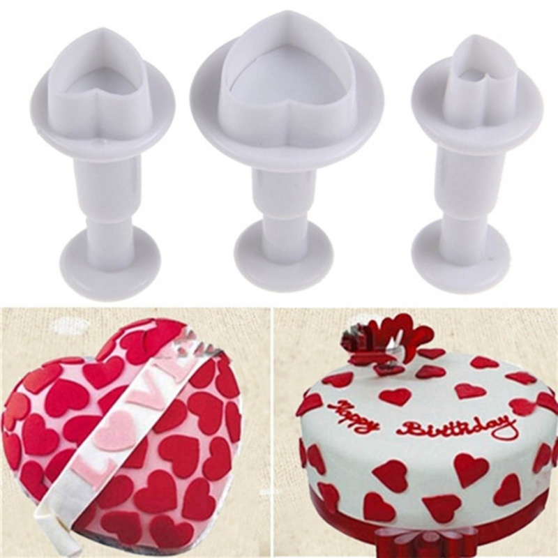 Zzz Cetakan Plunger Hati Fondant Cutter Dekorasi Kue Cookie Tools Sugarcraft