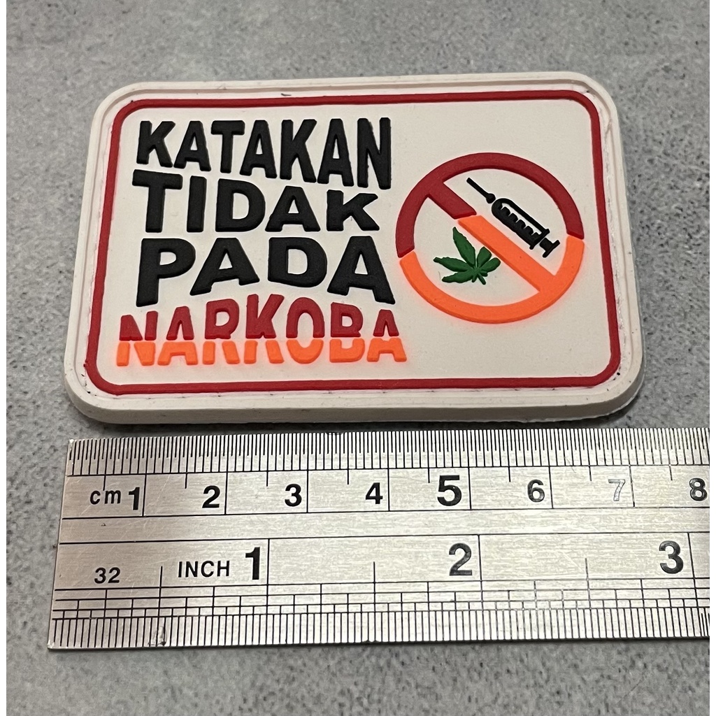 Patch Katakan Tidak Pada Narkoba - Patch Velcro Say No to Drugs