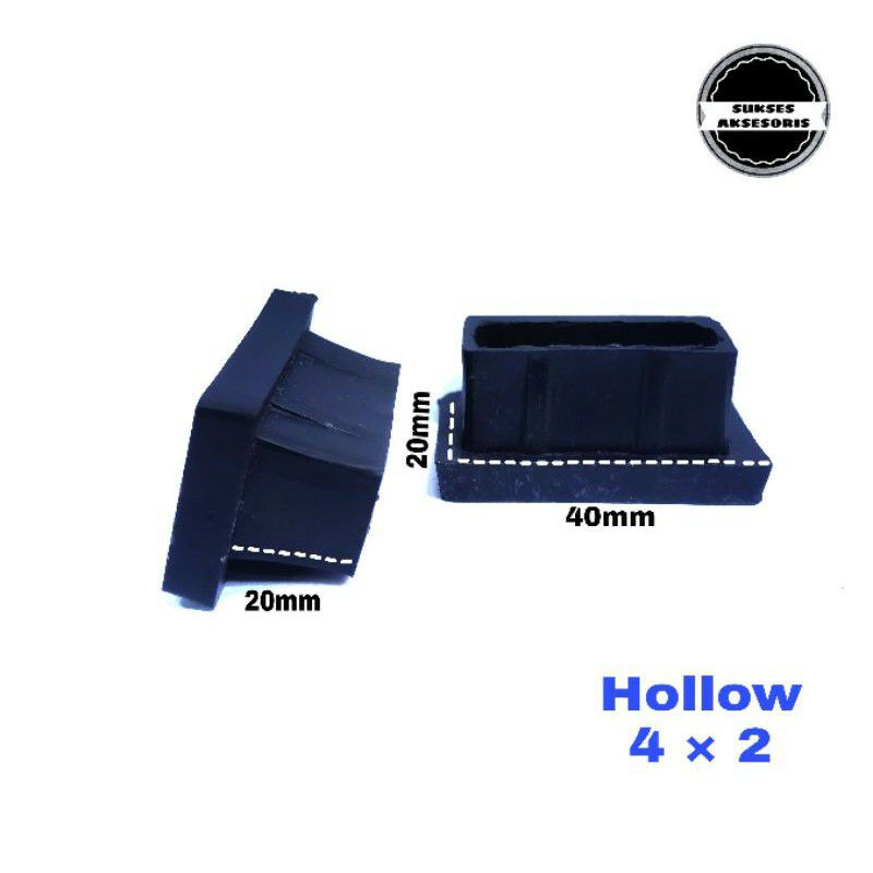 Kaki Plastik Hollow Holo Kotak untuk Alas Meja dan Kursi 4×2