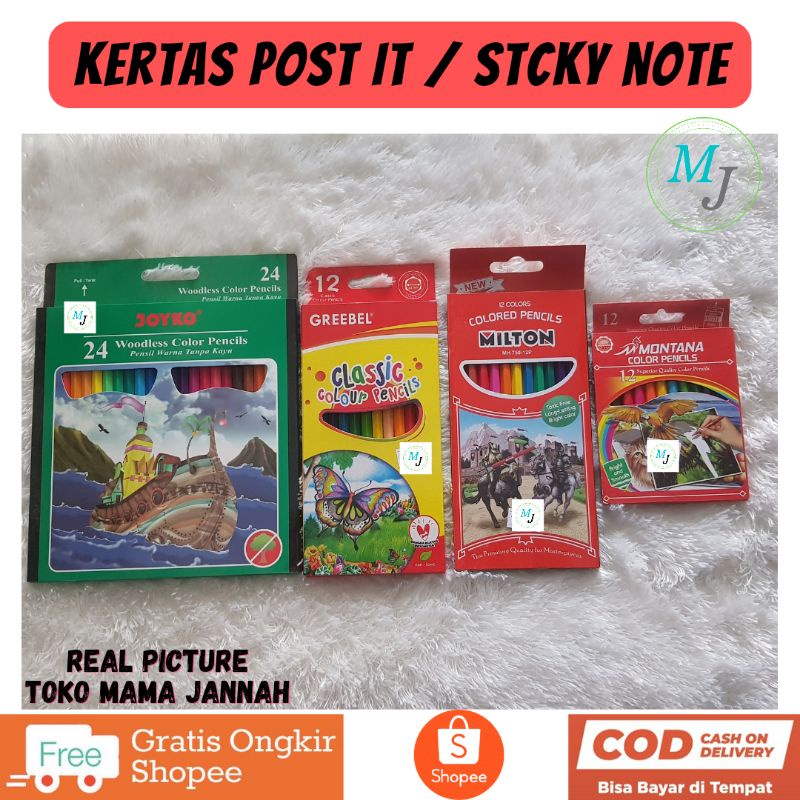 

Pensil Warna 12 Warna Pensil Warna Panjang Pendek 24 Warna