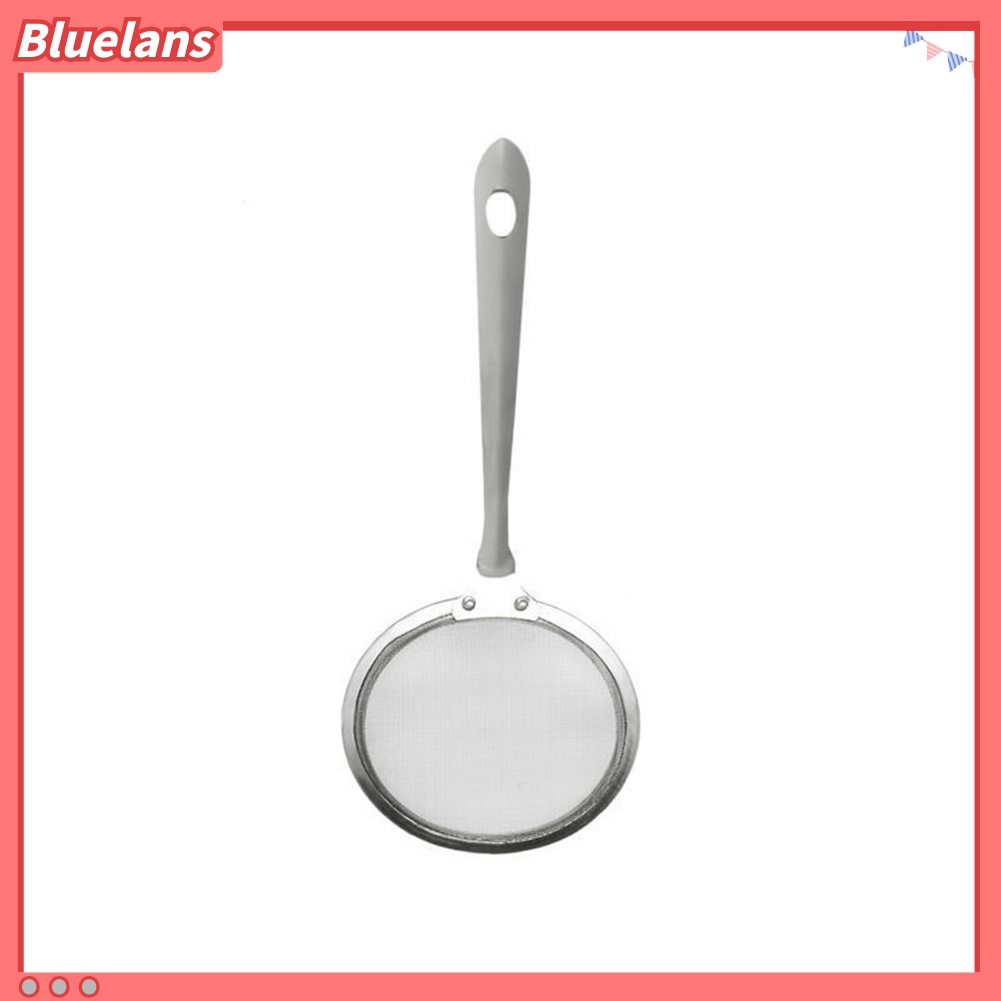 [Bayar Di Tempat]Sendok Saringan Bahan Mesh Stainless Steel Warna Biru