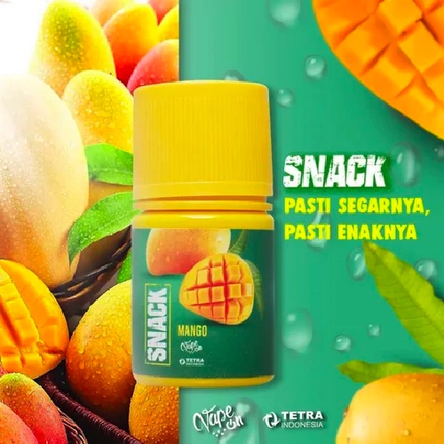 LIQUIDS 60MILI SNACK MANGO RASA MANGGA TERBARU ENAK DARI VAPEON ORIGINAL