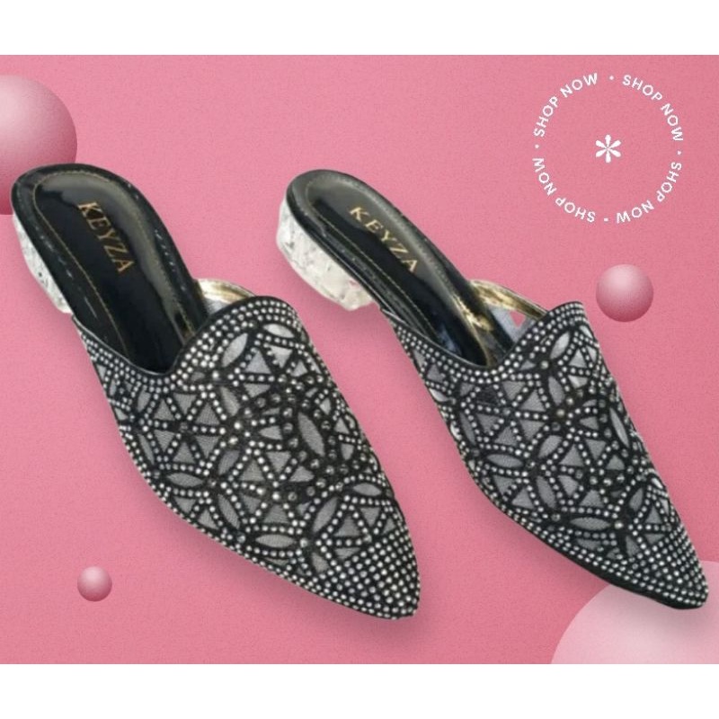 WEDDINGSHOES SEPATU PESTA WANITA HAK KACA 3CM