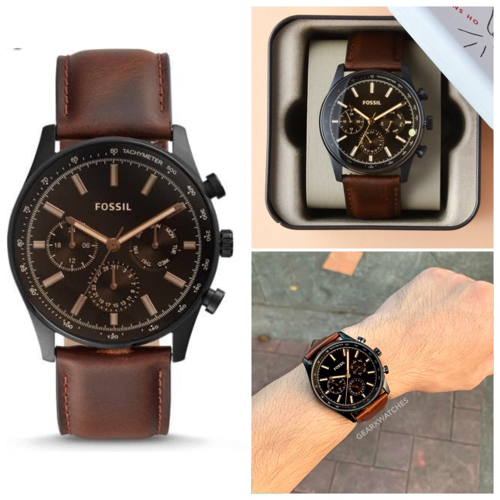 Jam F BQ2457 Sullivan Multifunction leather brown sz 44mm