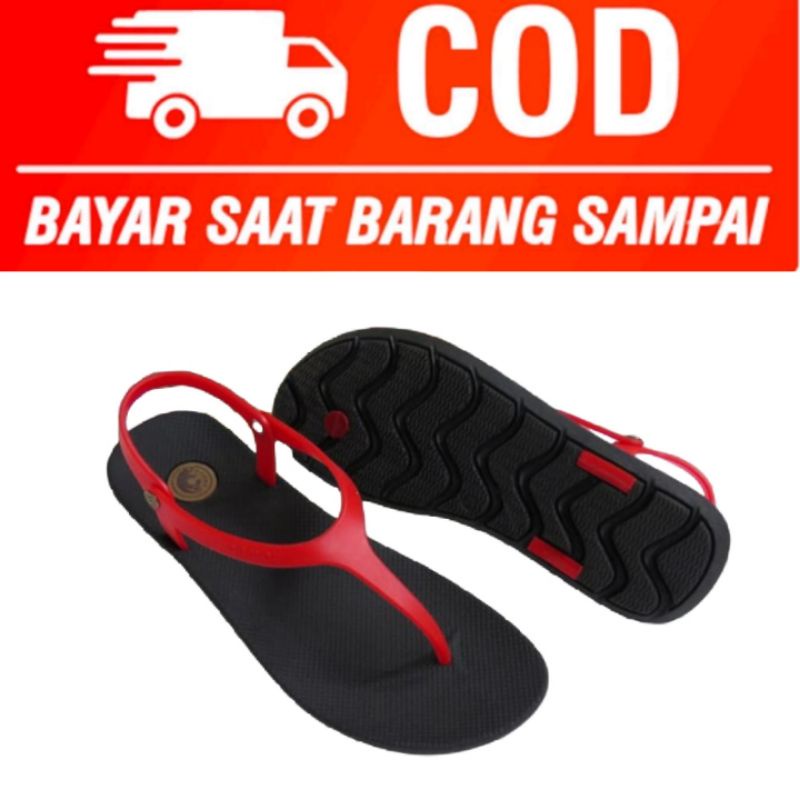 CTS Sandal Jepit Tali Silang Wanita Karet Teplek